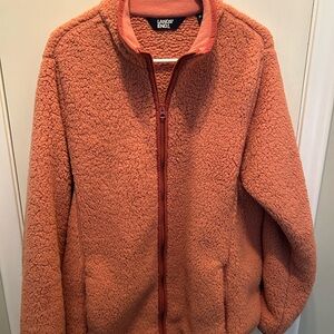 Lands' End Women's Pink Fleece Jacket